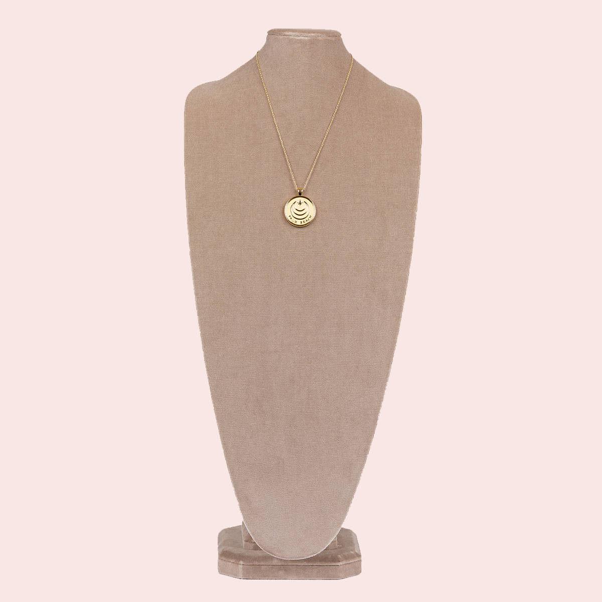 Palm Beach Coin Pendant Necklace by Jane Win