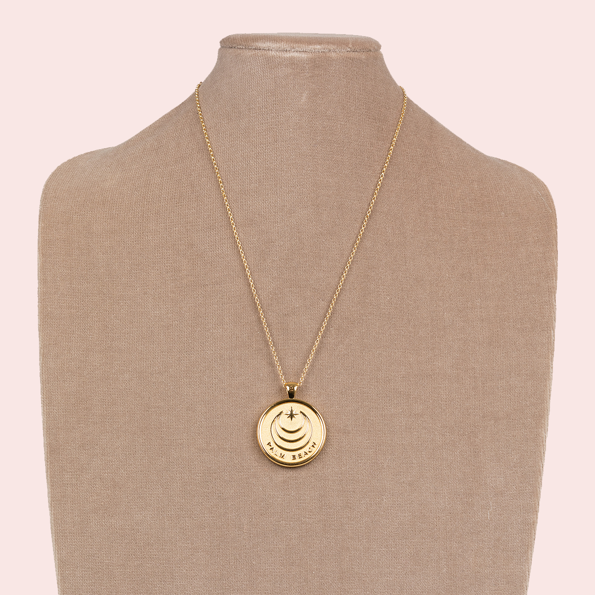 Palm Beach Coin Pendant Necklace by Jane Win