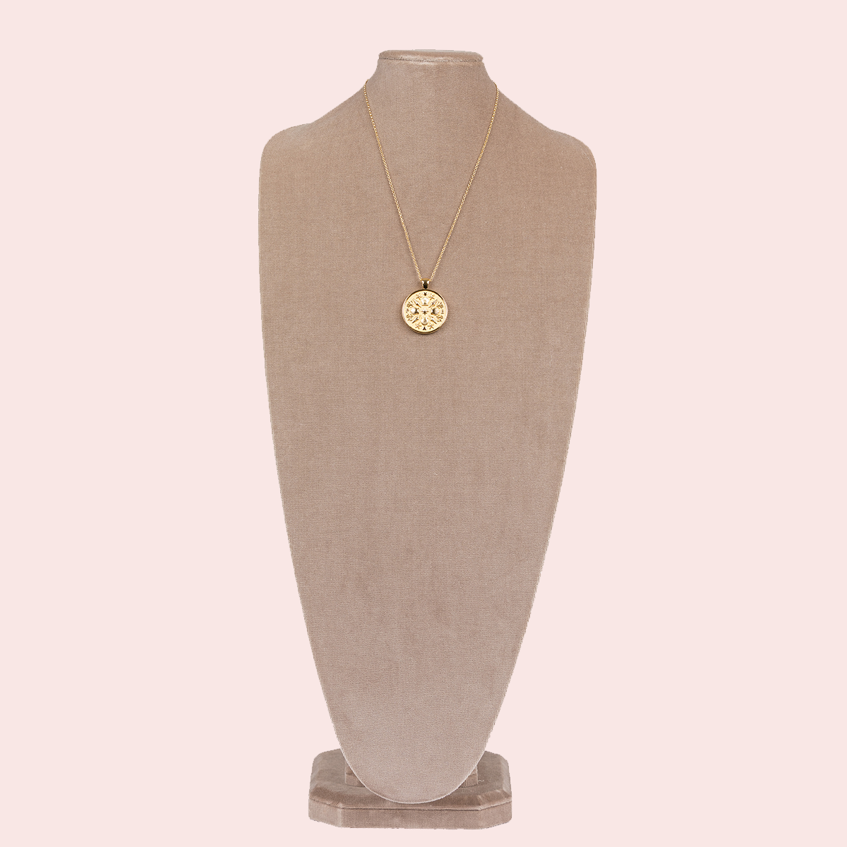 Palm Beach Coin Pendant Necklace by Jane Win