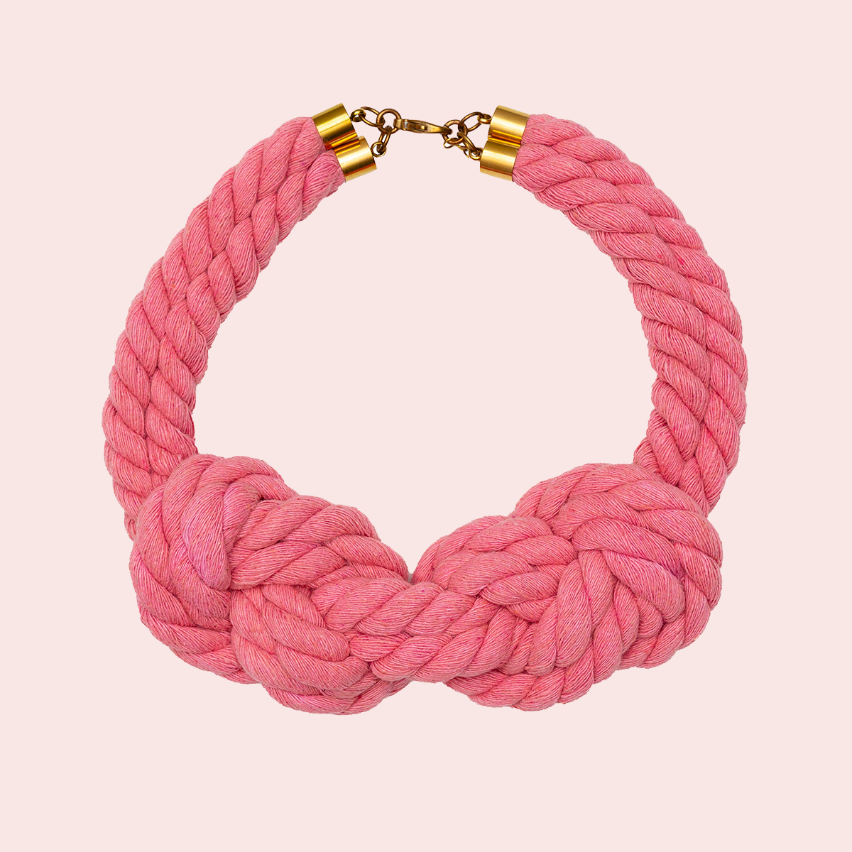 Double Cross Rope Necklace by Wilhelm X The Salting