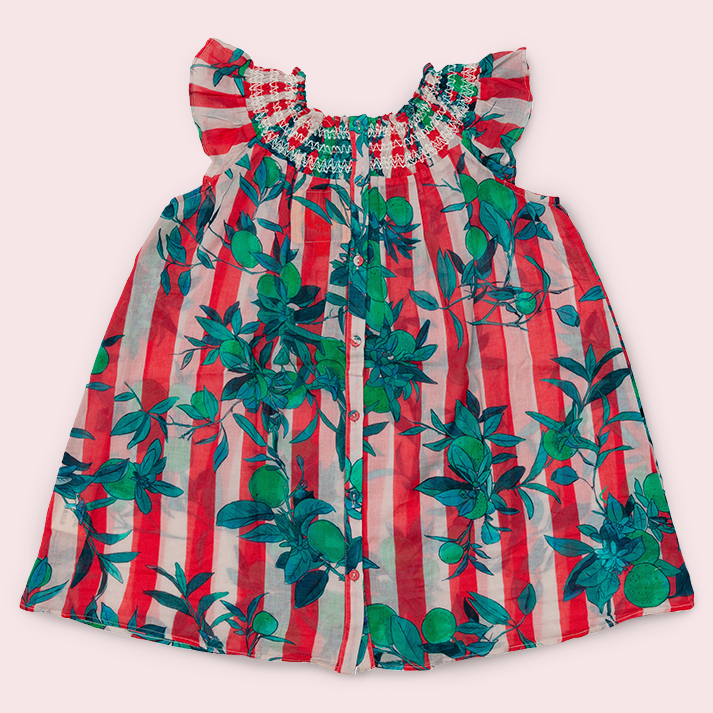 Colony X Coniglio Palm Beach Children's Flutter Sleeve Dress