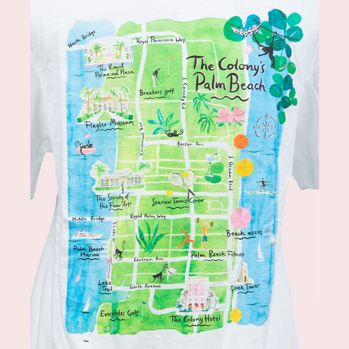 Colony Adult Unisex Crew Tee: PB Map