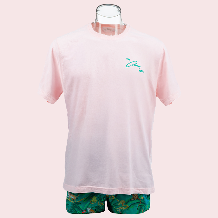 Colony Adult Unisex Crew Tee: Classic Embroidered Logo