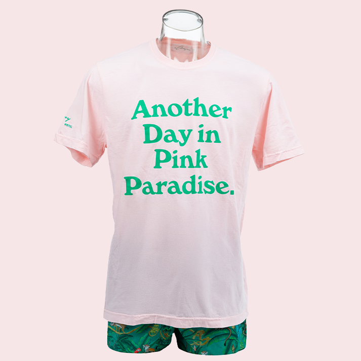Colony Adult Unisex Crew Tee: Pink Paradise
