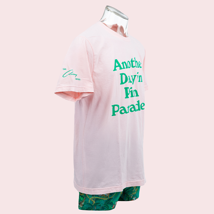 Colony Adult Unisex Crew Tee: Pink Paradise
