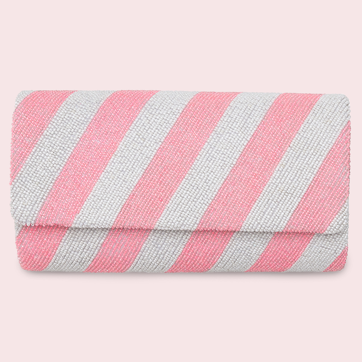 Colony Pink Paradise Beaded Clutch