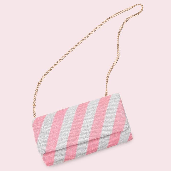 Colony Pink Paradise Beaded Clutch