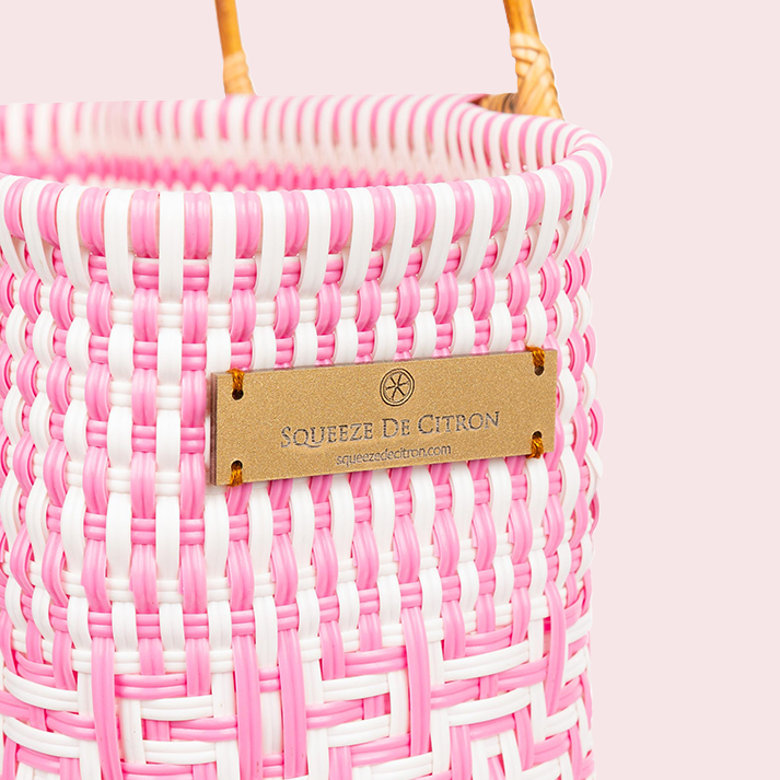 Squeeze de Citron Pink Paradise Bamboo Tote
