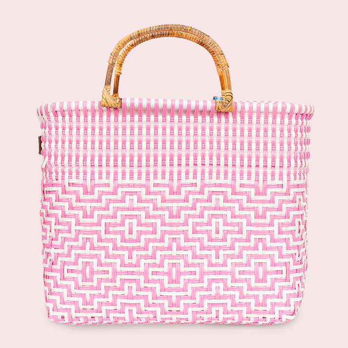 Squeeze de Citron Pink Paradise Bamboo Tote