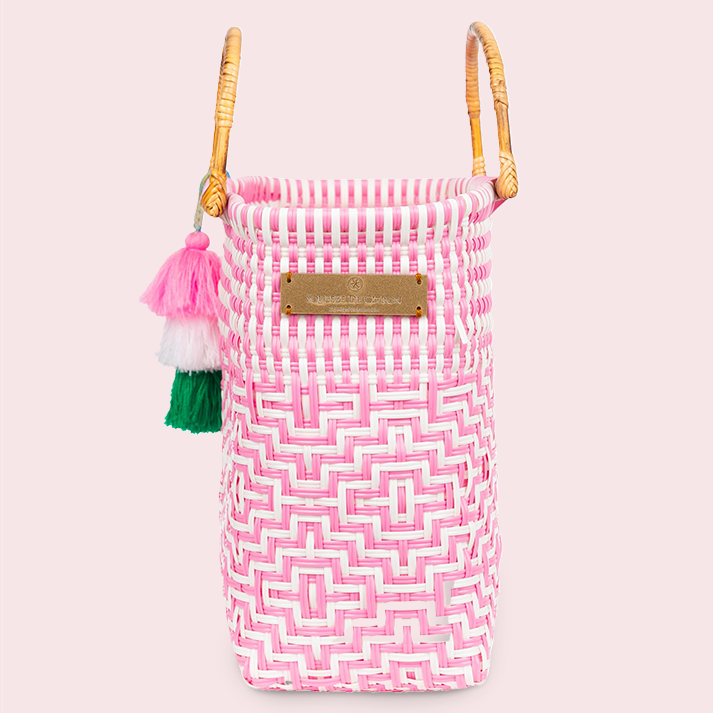 Squeeze de Citron Pink Paradise Bamboo Tote
