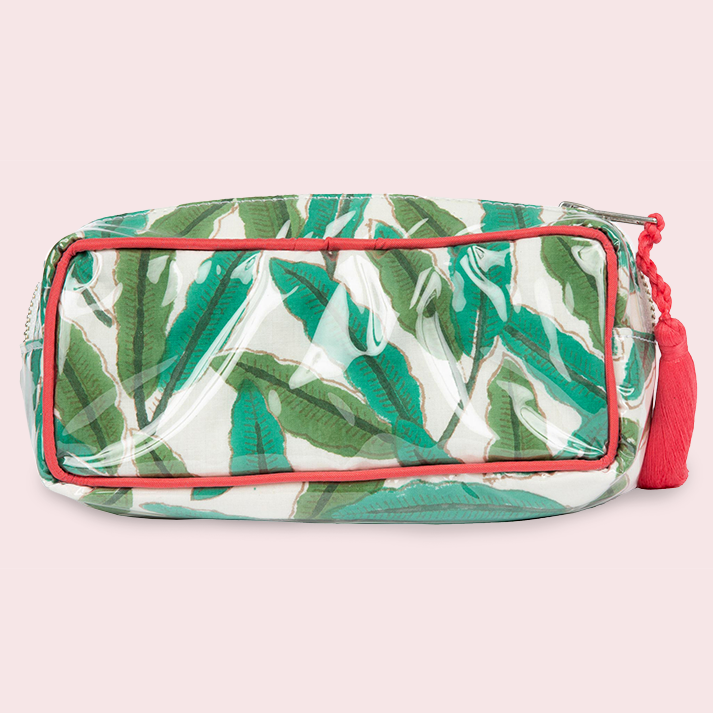 Block Print Small Vinyl Pouch- 33480