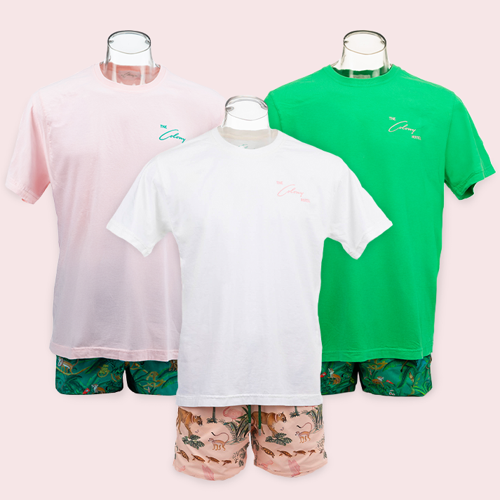 Colony Adult Unisex Crew Tee: Classic Embroidered Logo