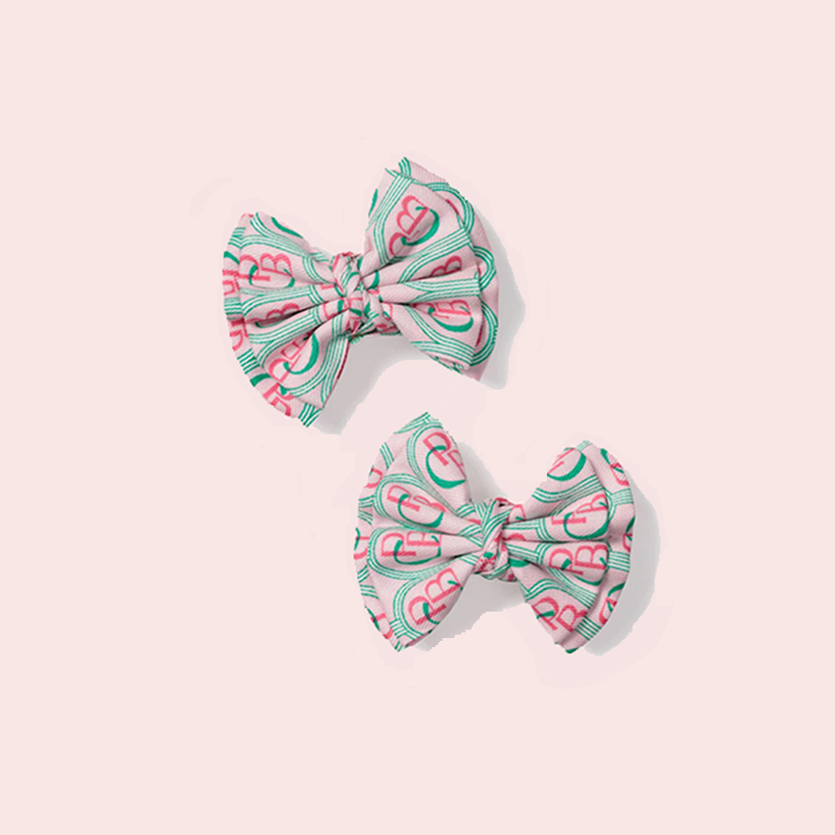Colony X Petite Plume Children's Colony Print Hair Bows - 2 Pack Bow
