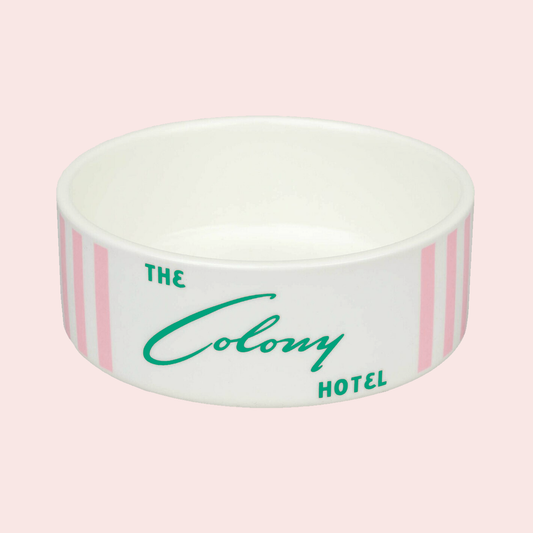 THE COLONY HOTEL DOG BOWL