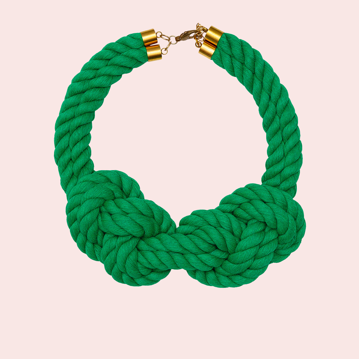 Double Cross Rope Necklace by Wilhelm X The Salting