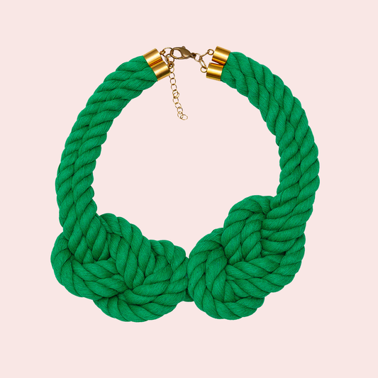 Double Cross Rope Necklace by Wilhelm X The Salting