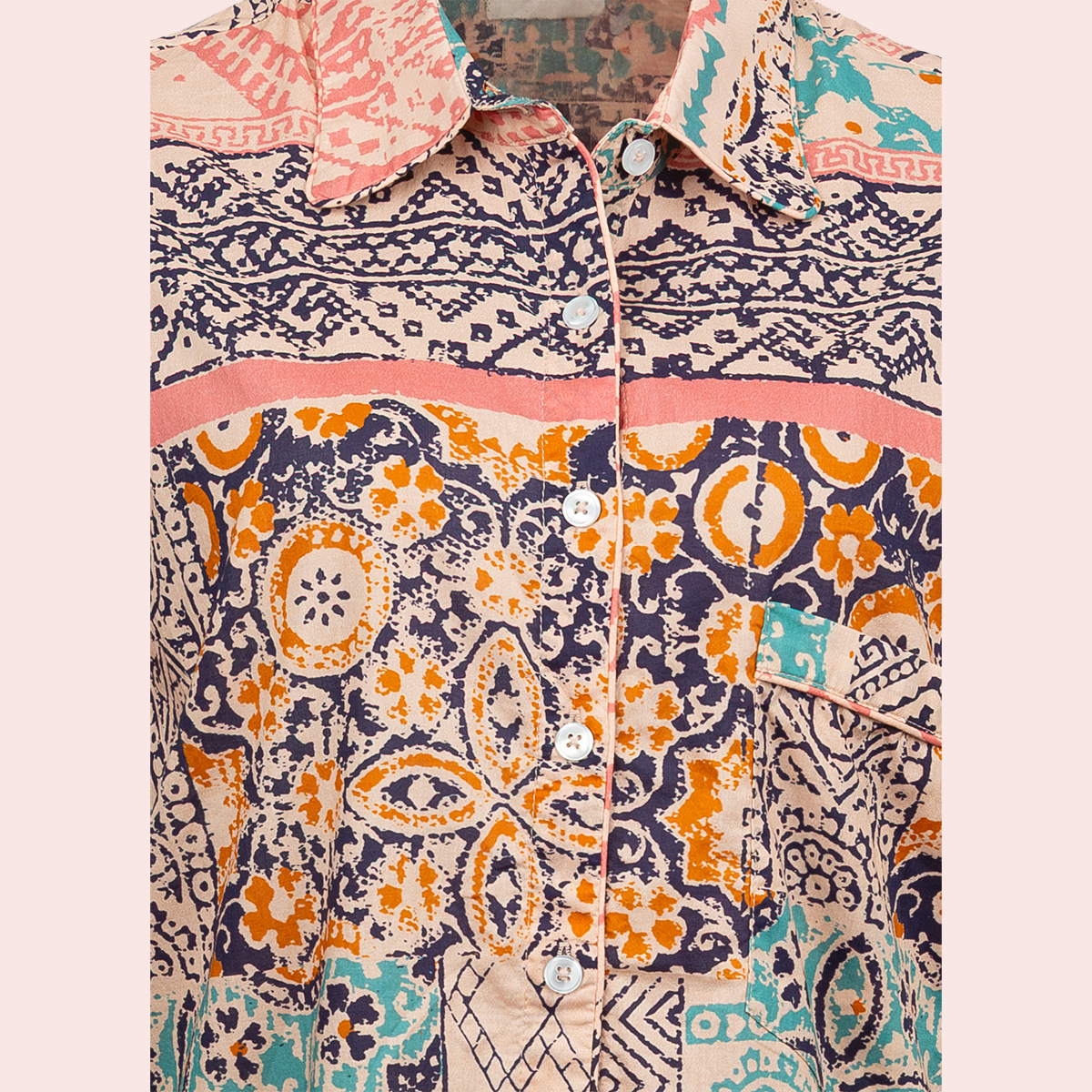 Julia Amory Rose Kilim Patchwork Husband Shirt
