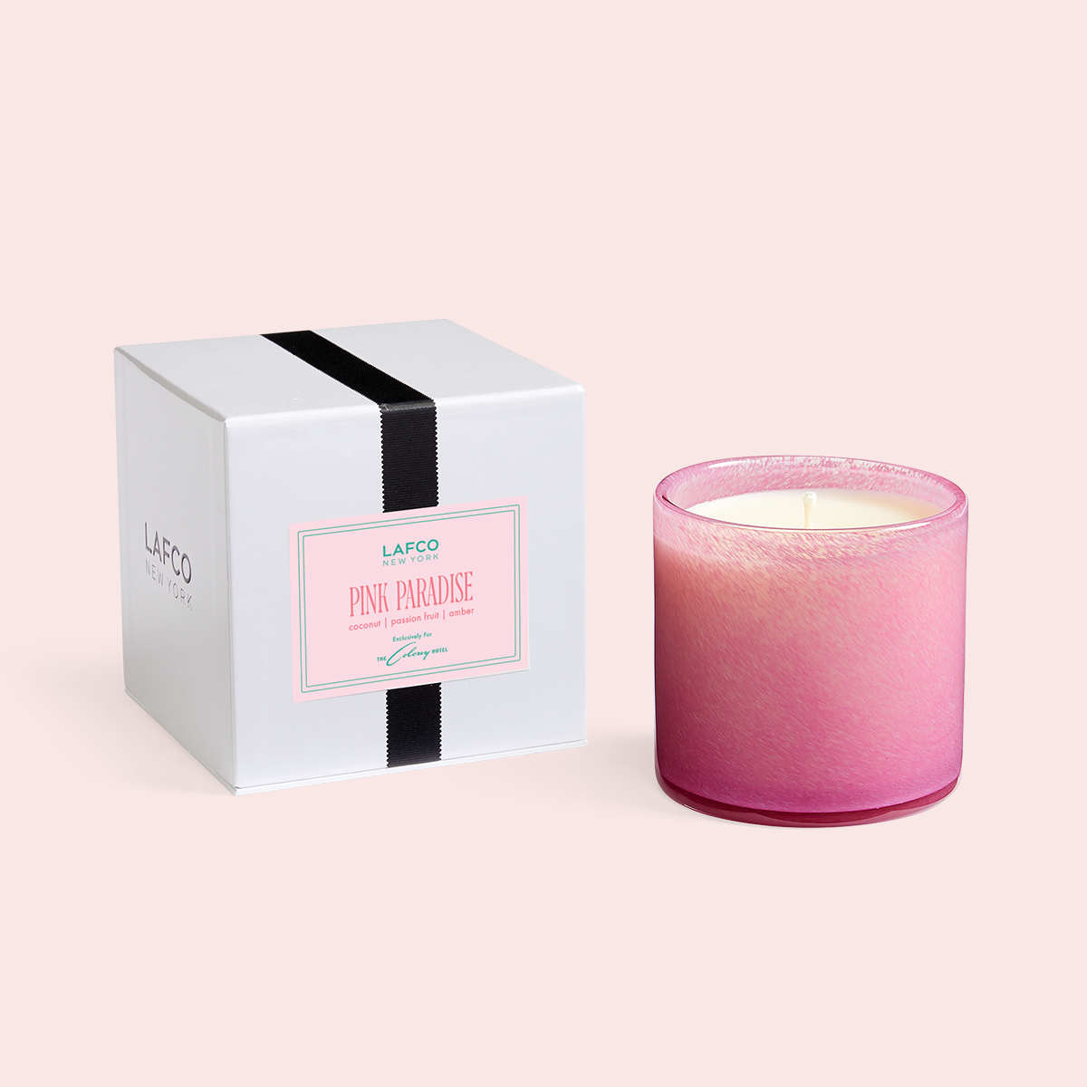 THE COLONY HOTEL + LAFCO NEW YORK PINK PARADISE CANDLE