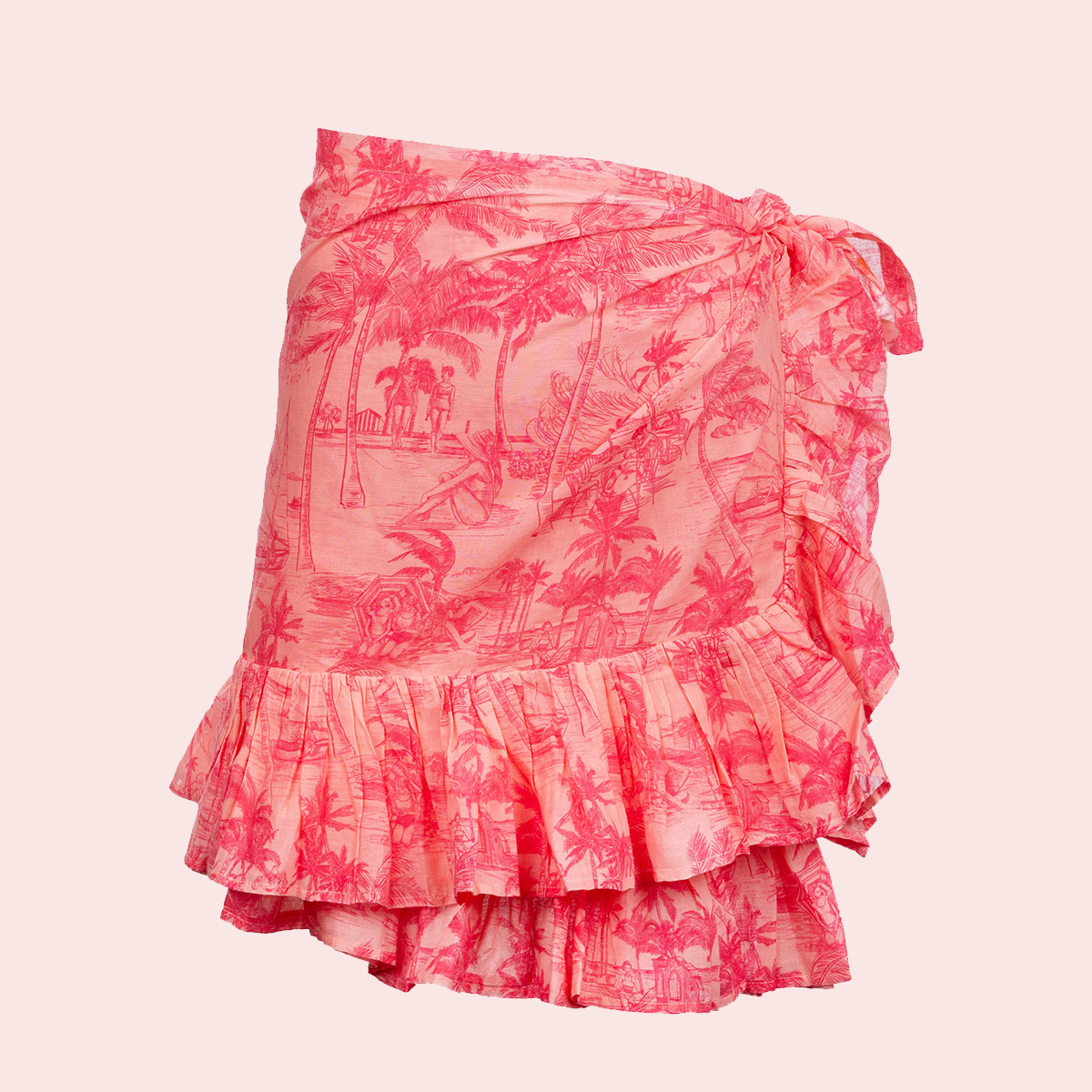 Colony X Coniglio Palm Beach Mini Ruffle Pareo