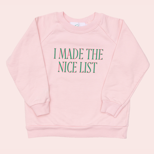 Colony Kids Nice List French Terry Crewneck