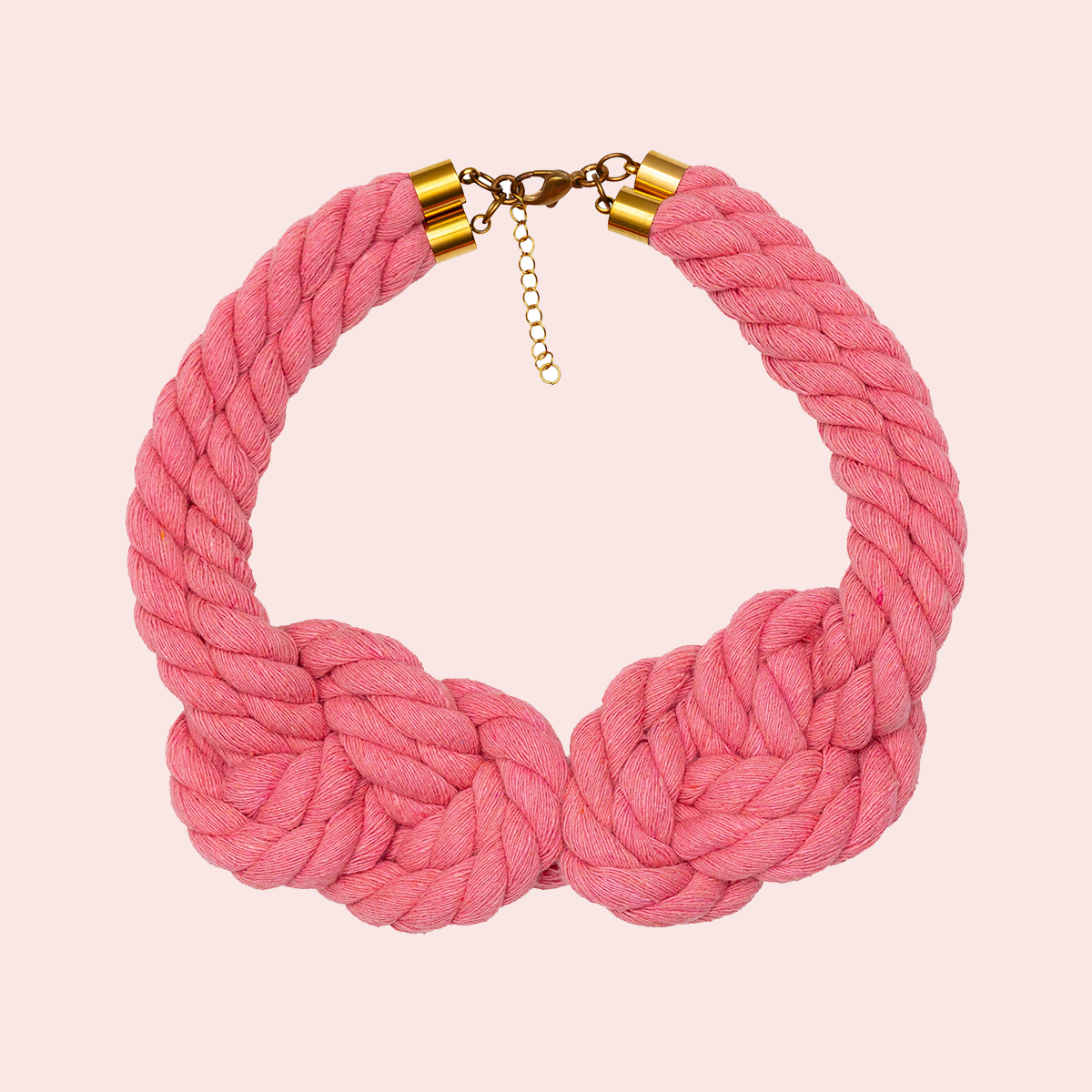 Double Cross Rope Necklace by Wilhelm X The Salting