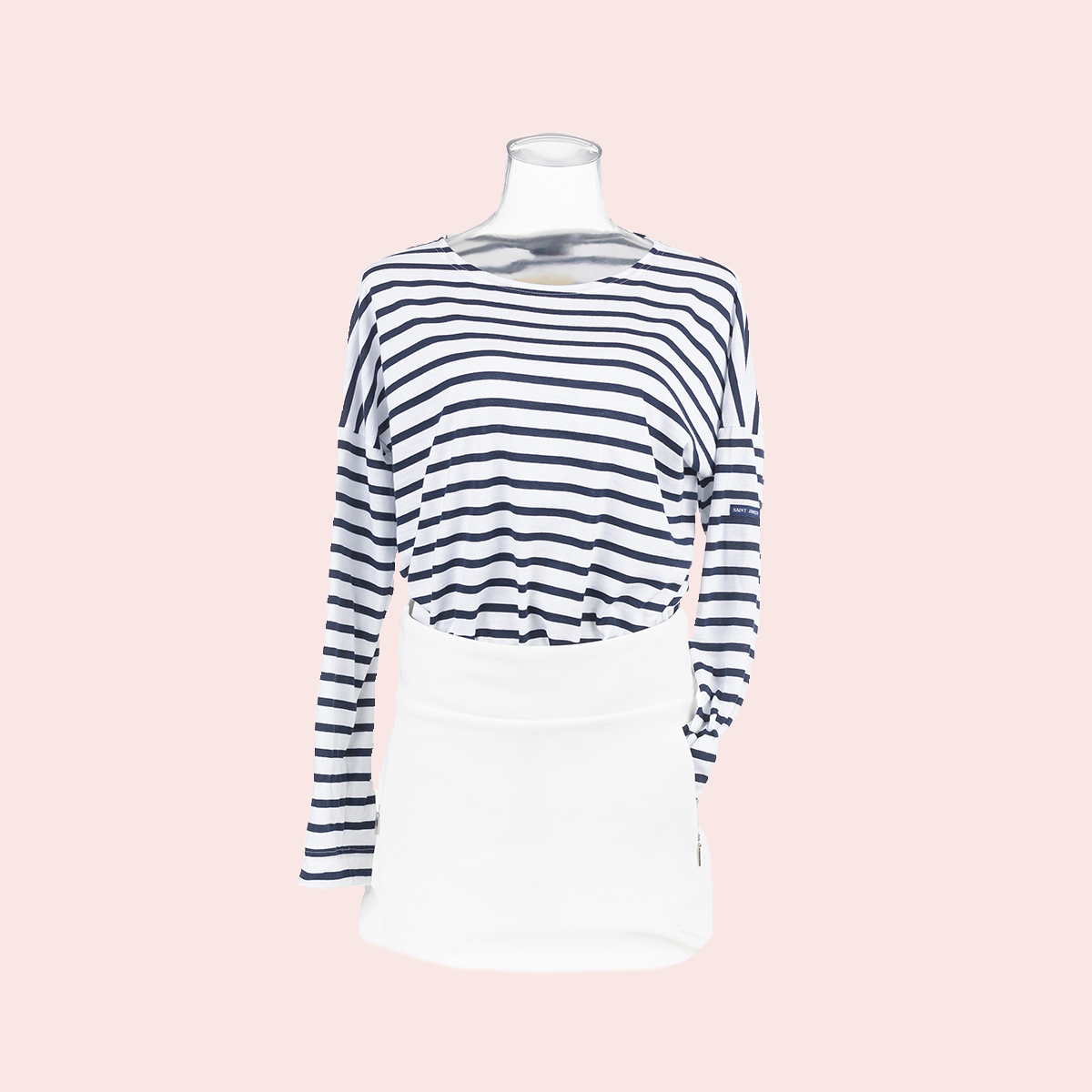 THE COLONY X ST.JAMES MINQUIERS DROP SHOULDER BRETON STRIPED SHIRT