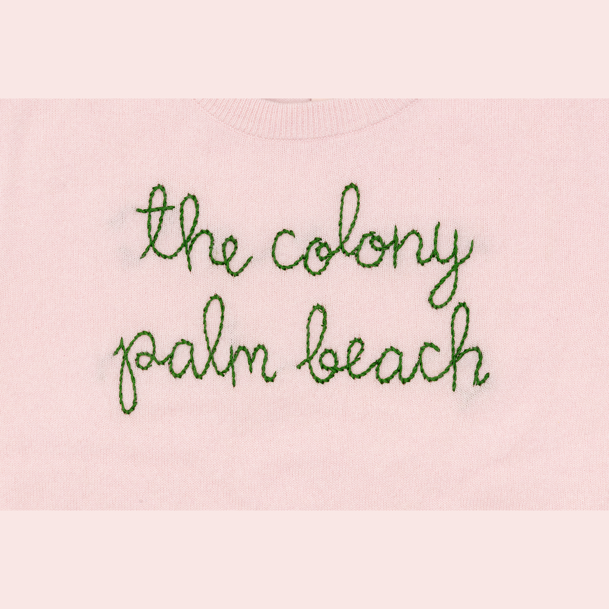 Colony X Lingua Franca "the colony palm beach" Cashmere Sweater