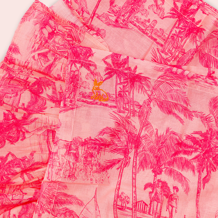Colony X Coniglio Palm Beach Mini Ruffle Pareo