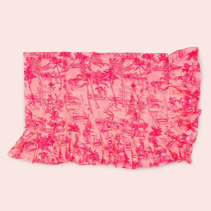 Colony X Coniglio Palm Beach Mini Ruffle Pareo