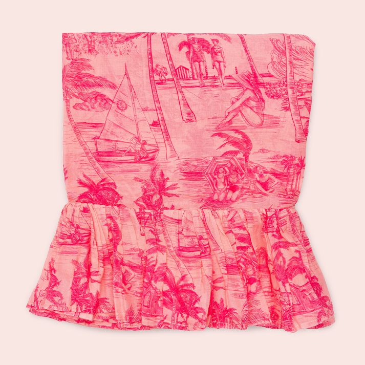 Colony X Coniglio Palm Beach Mini Ruffle Pareo