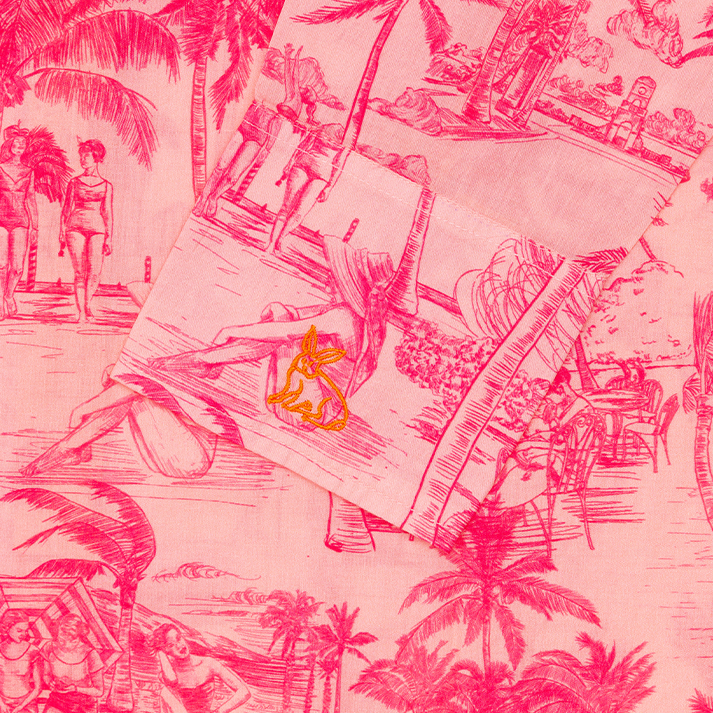 Colony X Coniglio Palm Beach Mini Ruffle Pareo