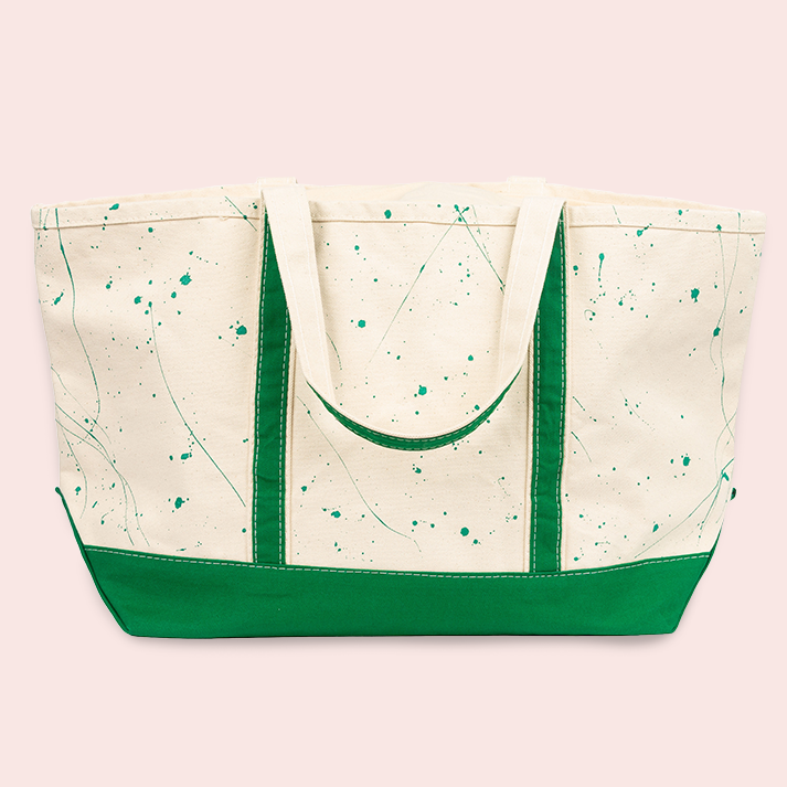 Splatter Paint Johnnie Brown Tote