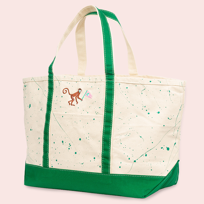 Splatter Paint Johnnie Brown Tote