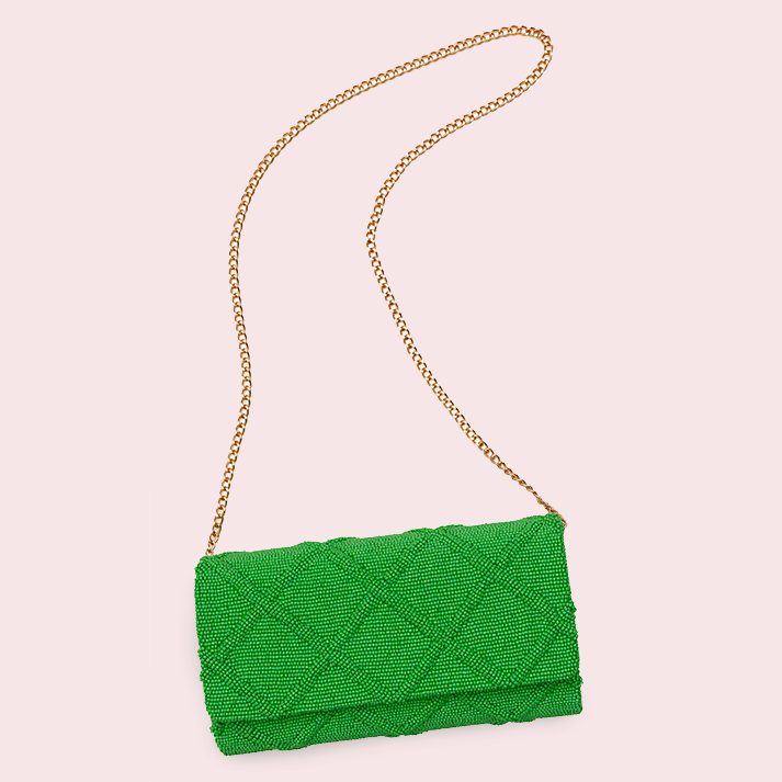 Lattice Beaded Clutch