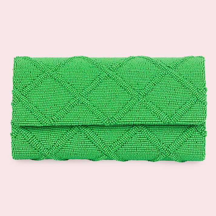 Lattice Beaded Clutch
