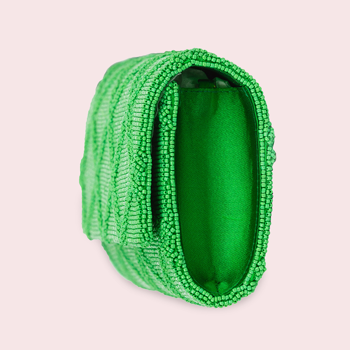 Lattice Beaded Clutch