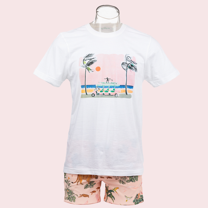 Colony Adult Crew Tee: Johnnie Brown Surf