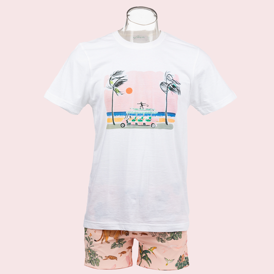 Colony Adult Crew Tee: Johnnie Brown Surf