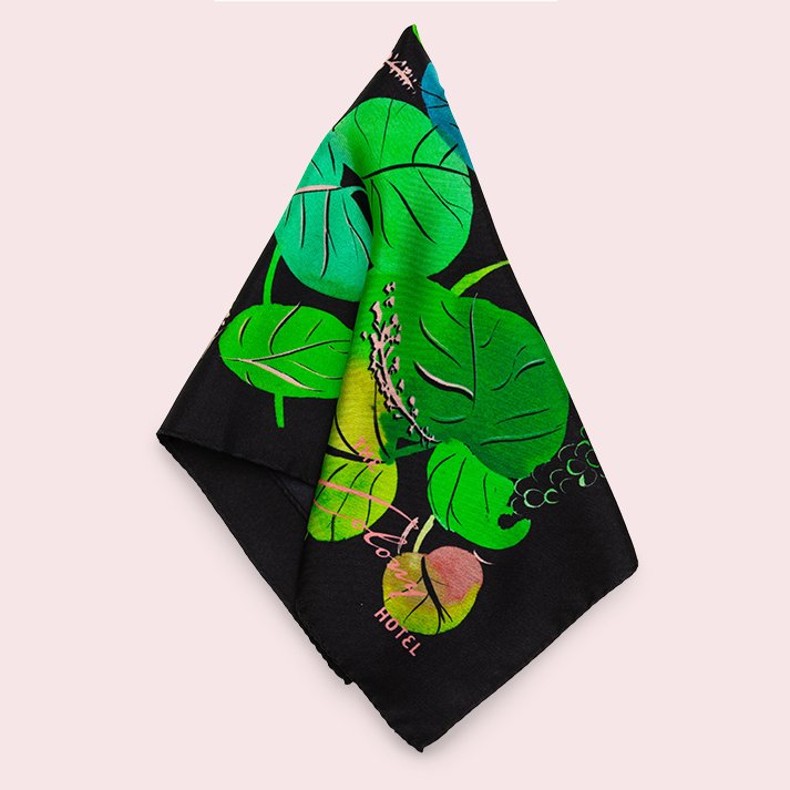 Seagrape Silk Pocket Square