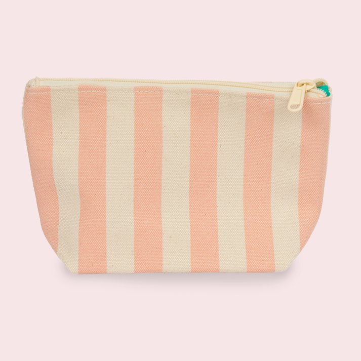 Colony Striped Canvas Pouch