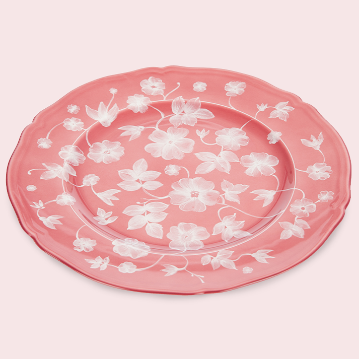 Ginori Floral Dessert Plate