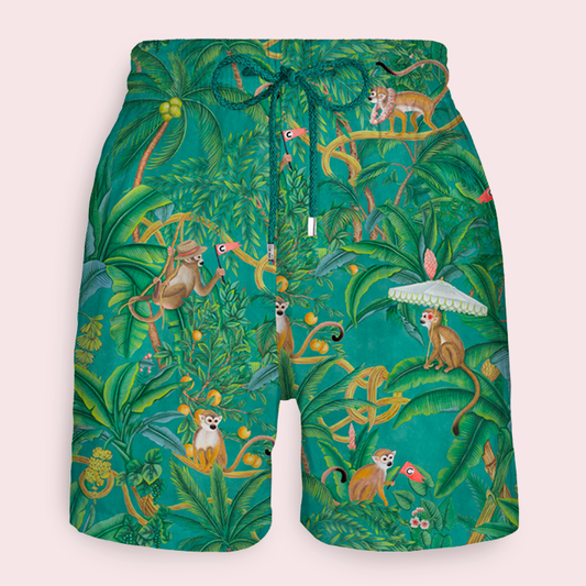 Vilebrequin Swim Trunks Green - Adult