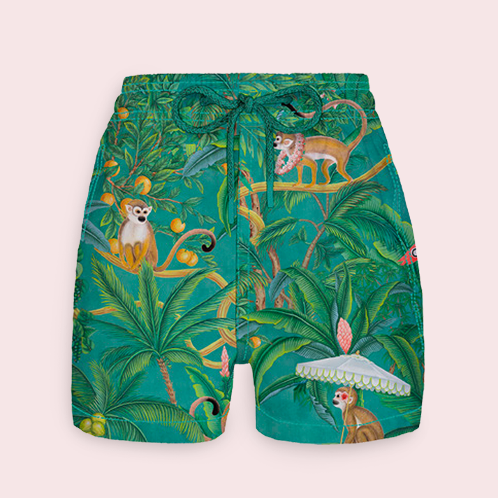 Vilebrequin Swim Trunks Green - Children's