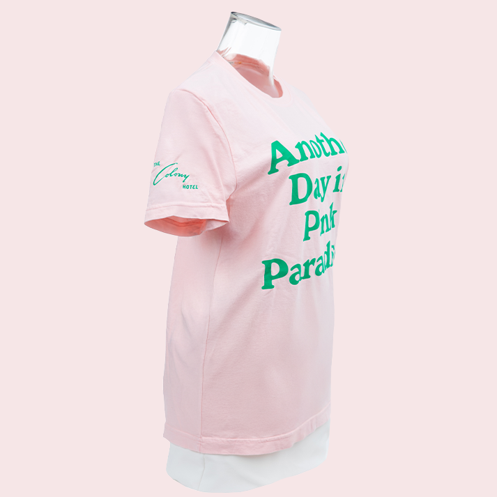 Colony Adult Unisex Crew Tee: Pink Paradise