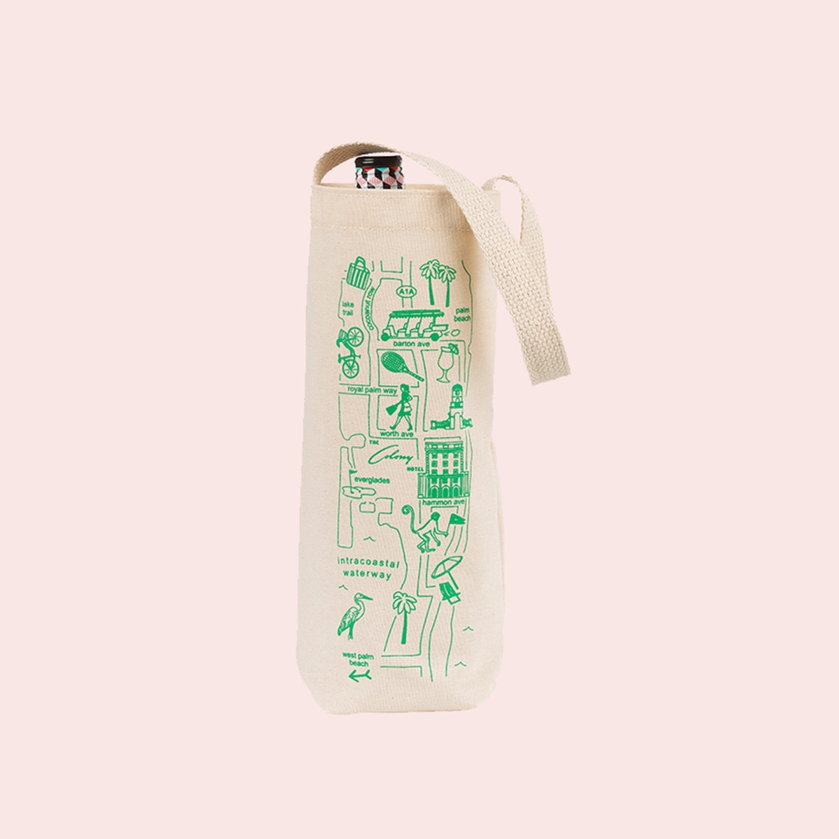 THE COLONY HOTEL MAPTOTE WINE BAG