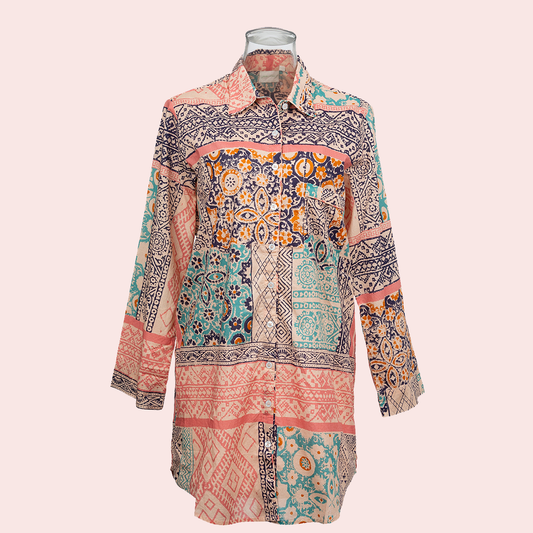 Julia Amory Rose Kilim Patchwork Husband Shirt