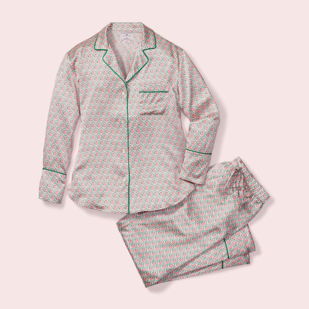 Colony X Petite Plume Women's Silk Pajamas - Main Image