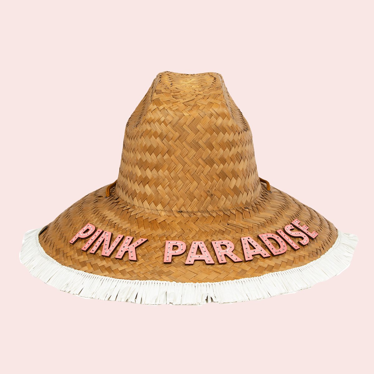 Pink Paradise Beachcomber Fringe Hat